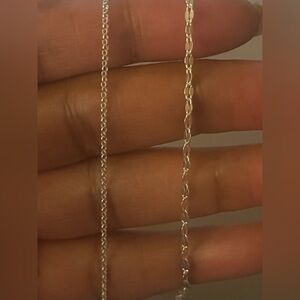 NWOT Elegant Silver Chain Necklaces